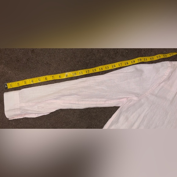 Linen/Cotton Blend Button Down Shirt - Picture 6 of 7